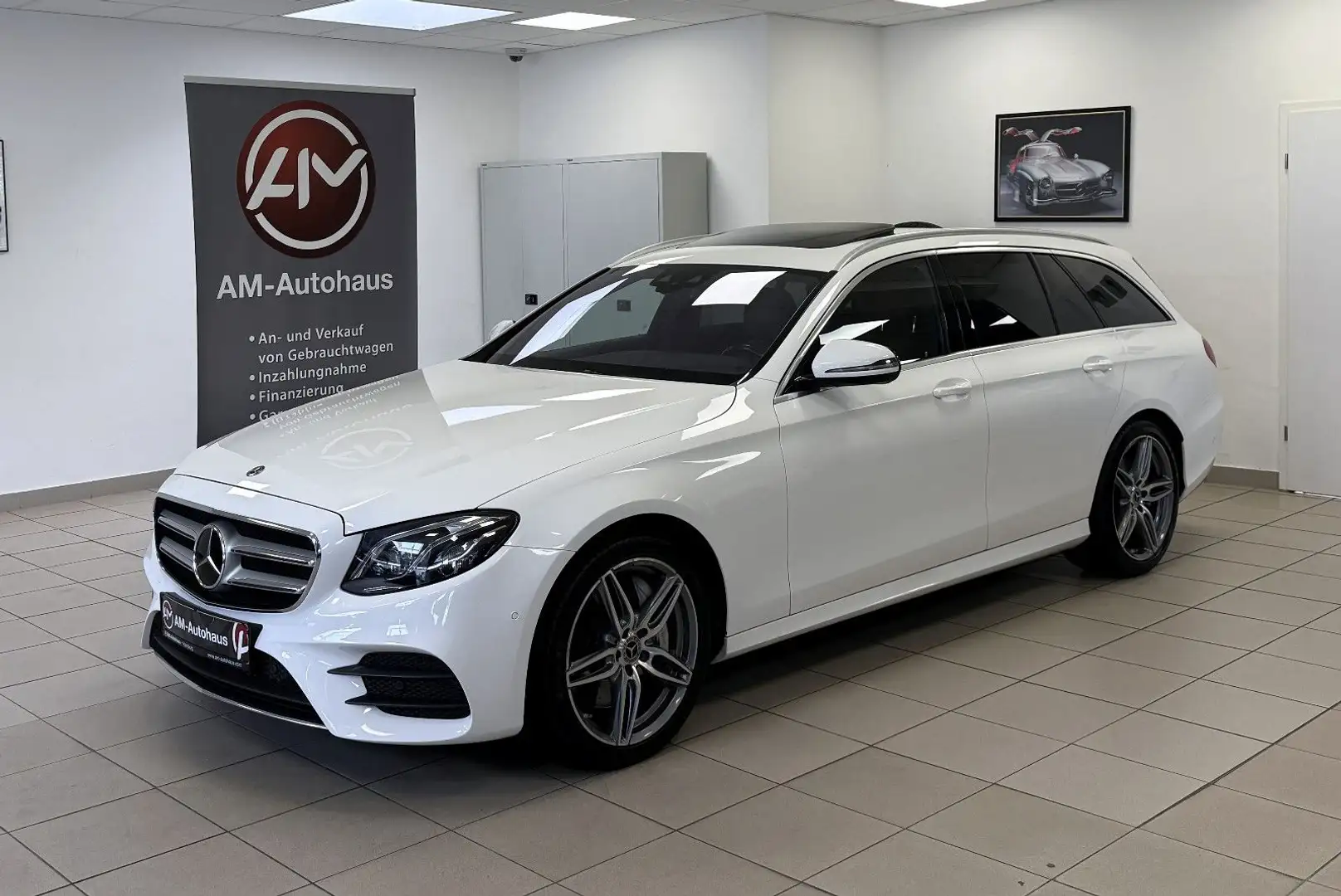 Mercedes-Benz E 400 d T 4Matic *AMG*GlasSD*AHK*ACC*BURMESTER Blanc - 2