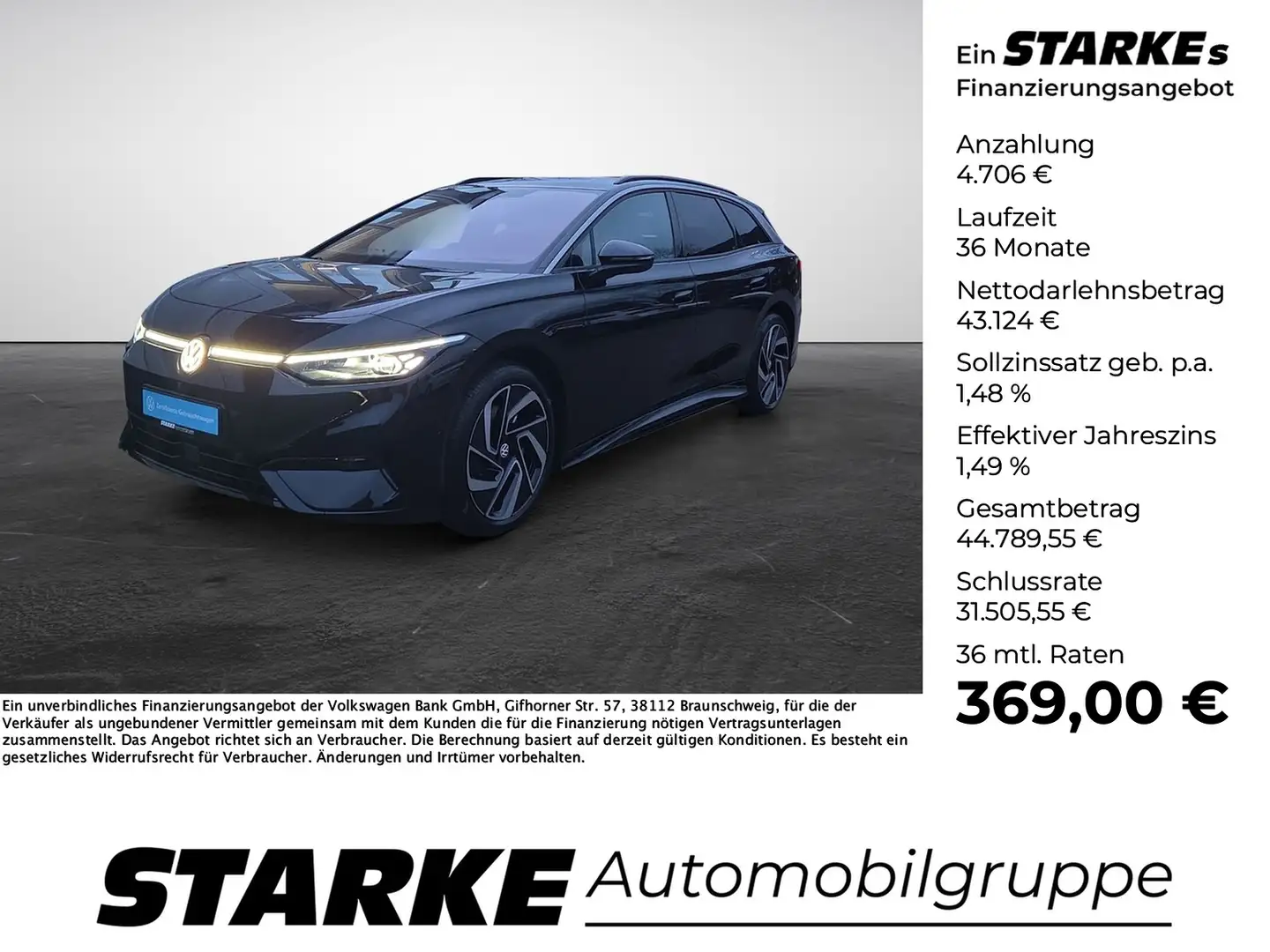 Volkswagen ID.7 Tourer Pro LED-Matrix AHK Head-Up DCC Schwarz - 1