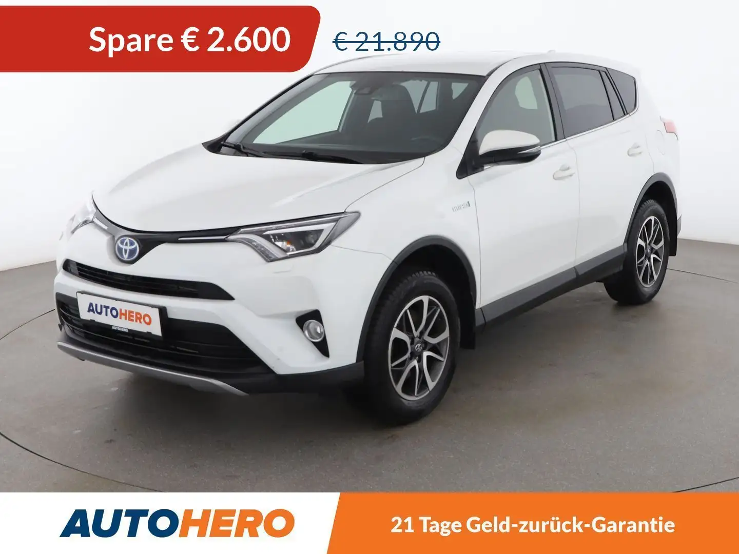 Toyota RAV 4 2.5 Hybrid Active Aut. *ACC*LED*PDC*AHK* Blanc - 1