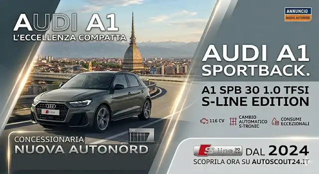 Audi A1 A1 Spb 30 1.0 tfsi S Line Edition 116cv s-tronic