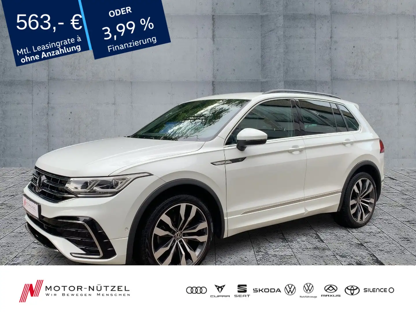 Volkswagen Tiguan 2.0 TDI DSG 4M R-Line MATRIX+NAV+20"+LEDE Weiß - 1
