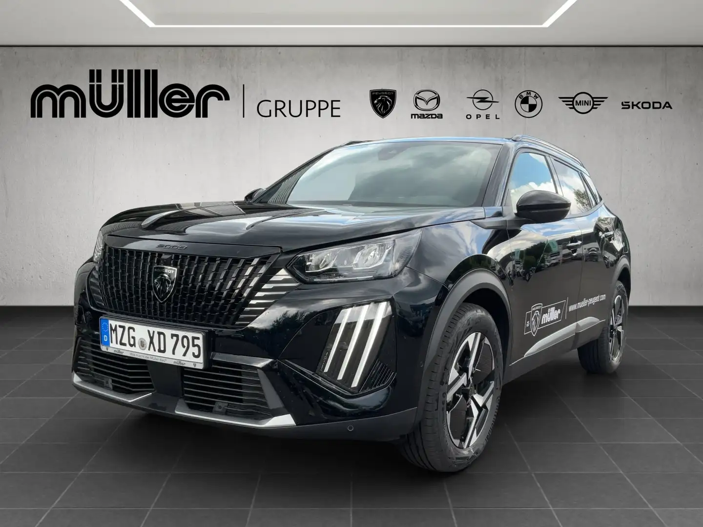 Peugeot 2008 ALLURE HYBRID 136 e-DSC6 Hybrid Schwarz - 1