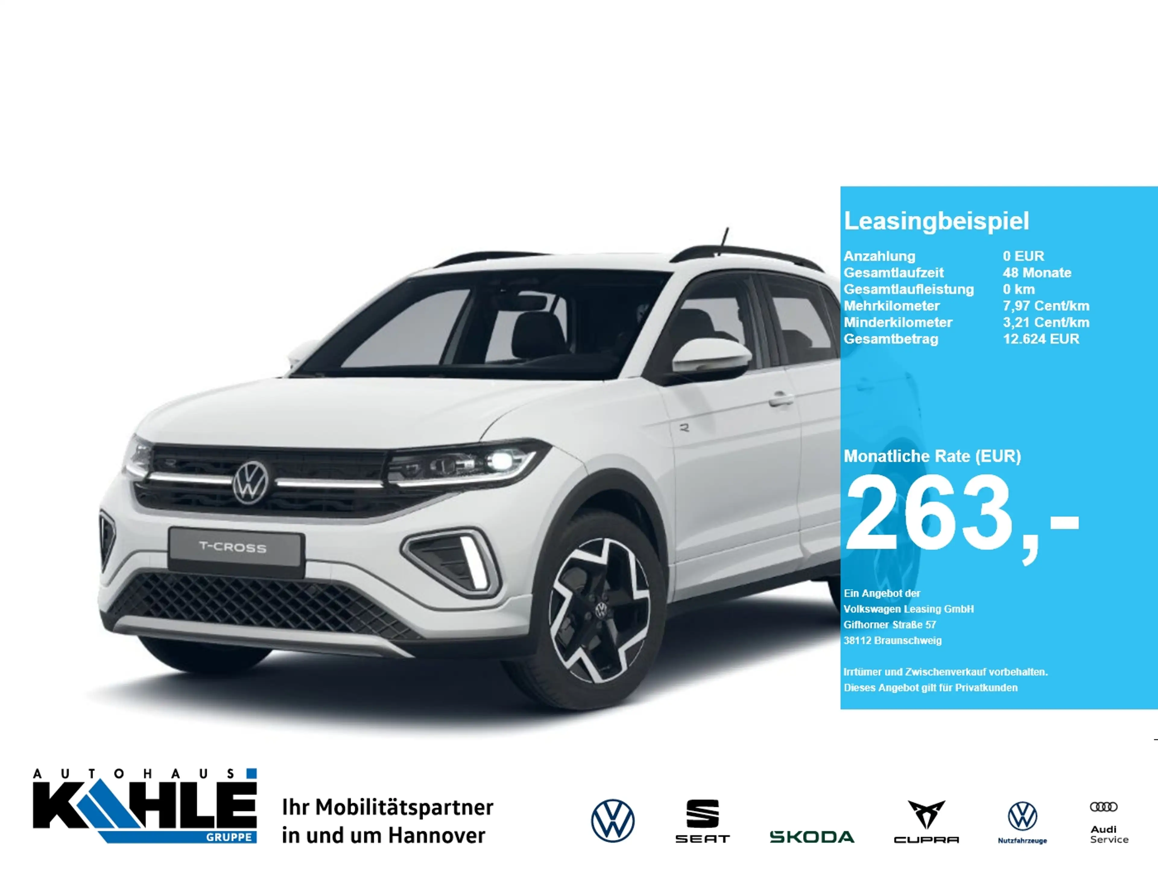 Volkswagen T-Cross 1.0 TSI DSG R-Line Travel&Comfort AHK GJR RFK Navi