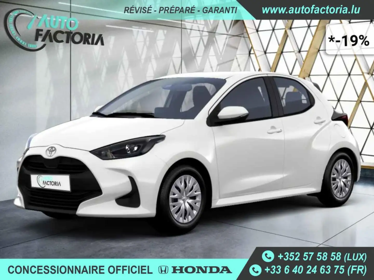 Toyota Yaris -19% 1.5 HYB 116cv BVA +MIRRORLINK+CAM+CLIM Beige - 1