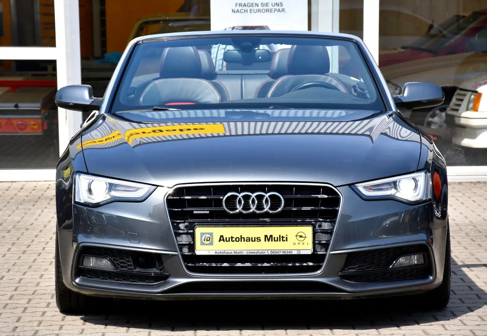 Audi A5 Cabrio 3.0TDI qu ACC SLine B&O Navi Sitzh AHK Grigio - 2