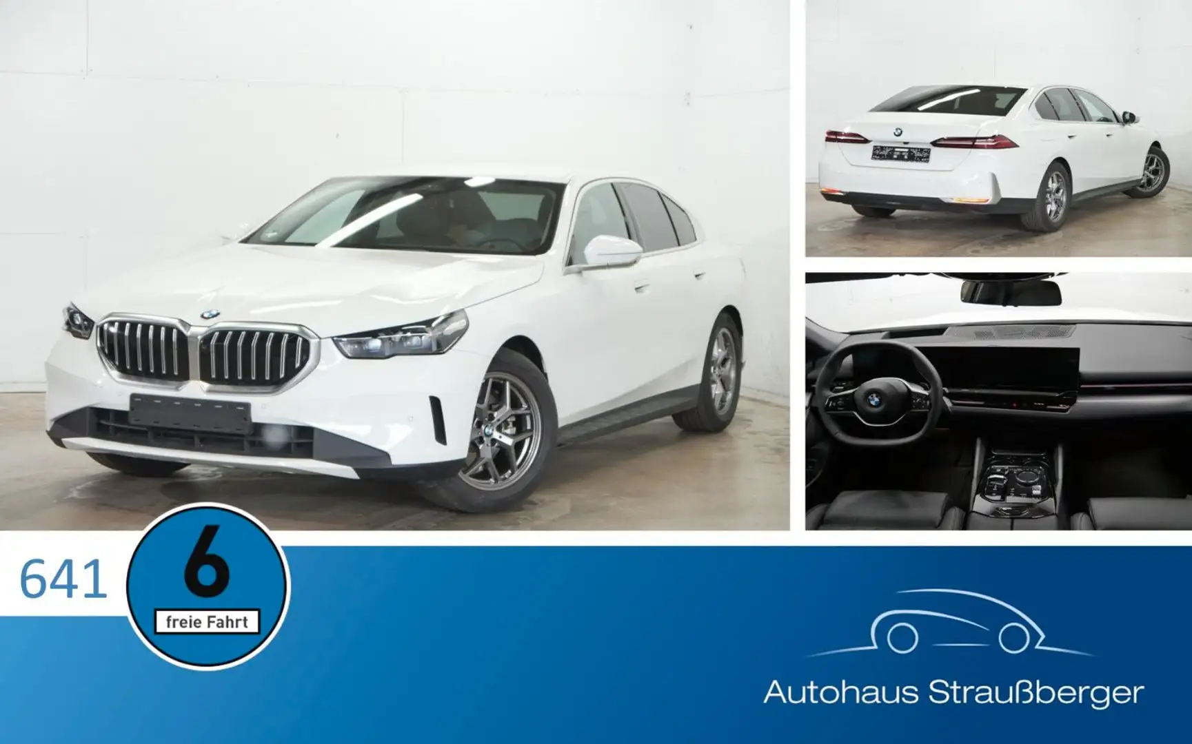 BMW 520 d Lim. xDrive Adapt. LED STHZ 360° SiBel HuD Weiß - 1