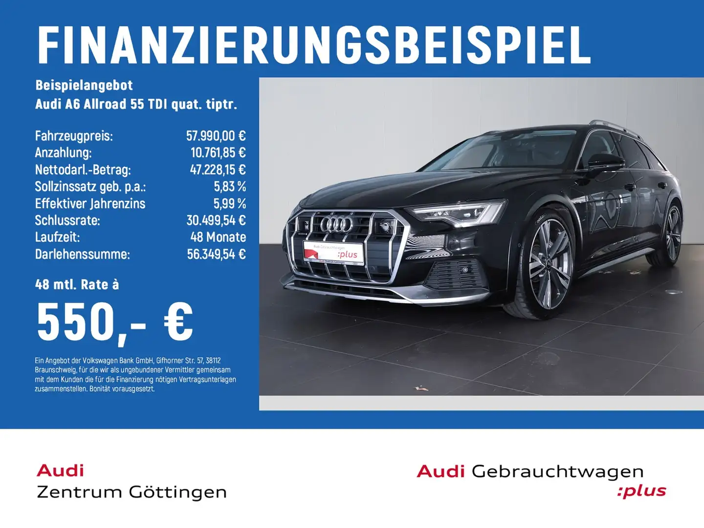 Audi A6 allroad 55 TDI quat. tiptr. +MATRIX+LEDER+B&O Siyah - 2