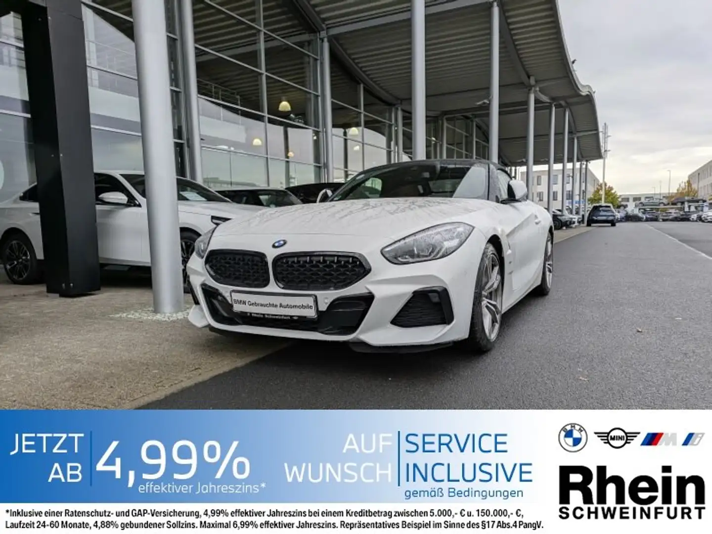 BMW Z4 sDrive20i M Sport Navi.HeadUp.Leder.Driv.Ass Weiß - 1