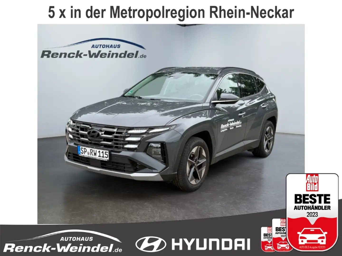 Hyundai TUCSON Trend 1.6 T-GDI Navi Digitales Cockpit Soundsystem Grau - 1