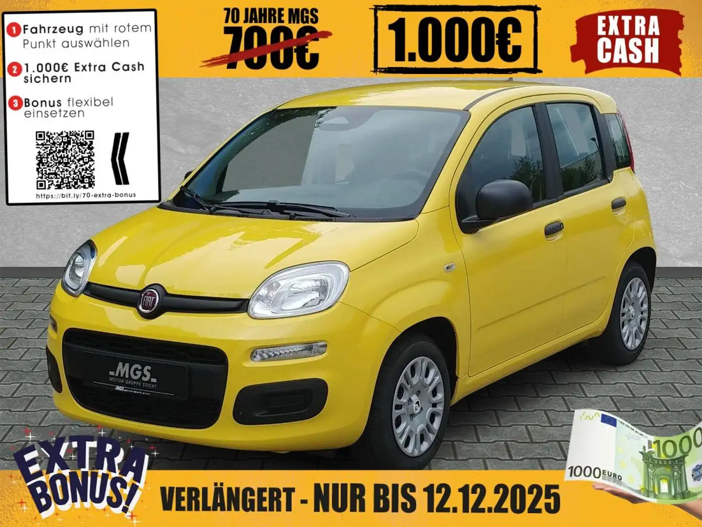 Fiat Panda MY25 Hybrid 1.0 GSE #DAB # BT #PDC #KLIMA Gelb - 1