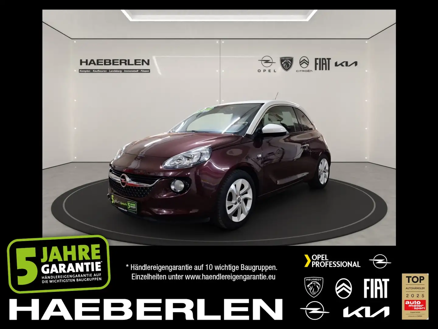 Opel Adam 1.2 120 Jahre SHZ+Winterp.+LM+PDC Rosso - 1