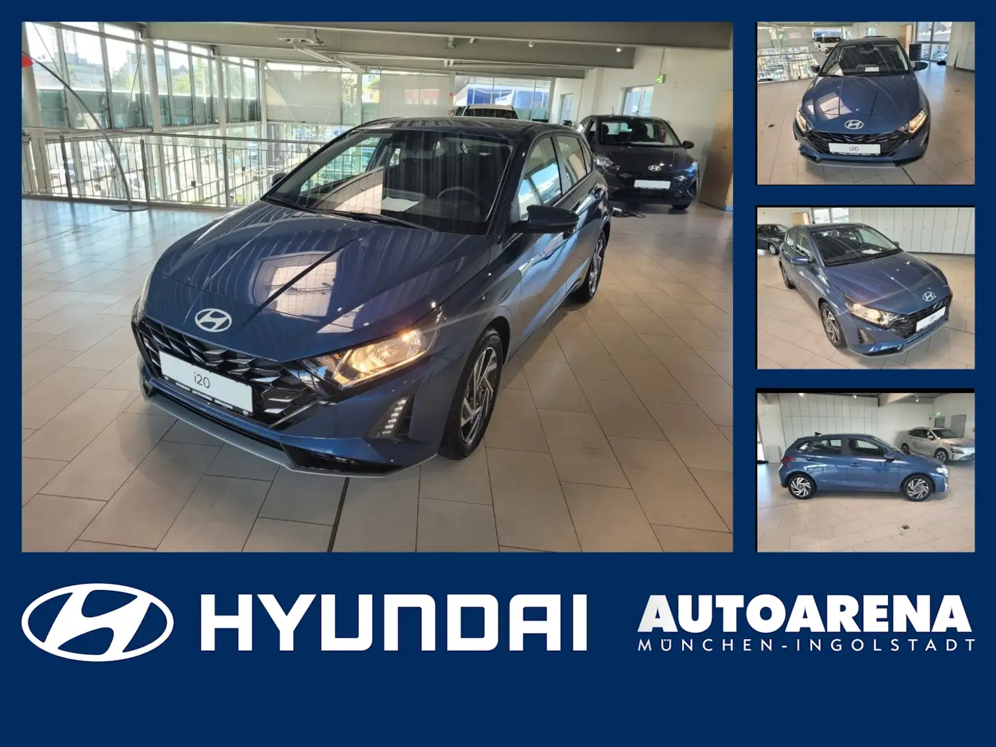 Hyundai i20 1.0 T-GDI Trend Navi, Kamera, Sitzheizung Blauw - 1