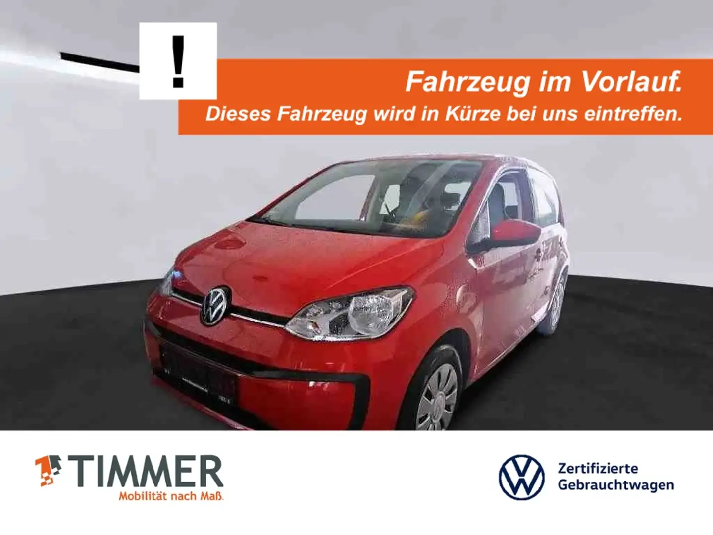 Volkswagen up! 1.0 MOVE 4TÜR +DAB++KLIMA +BLUETOOTH + Rot - 1
