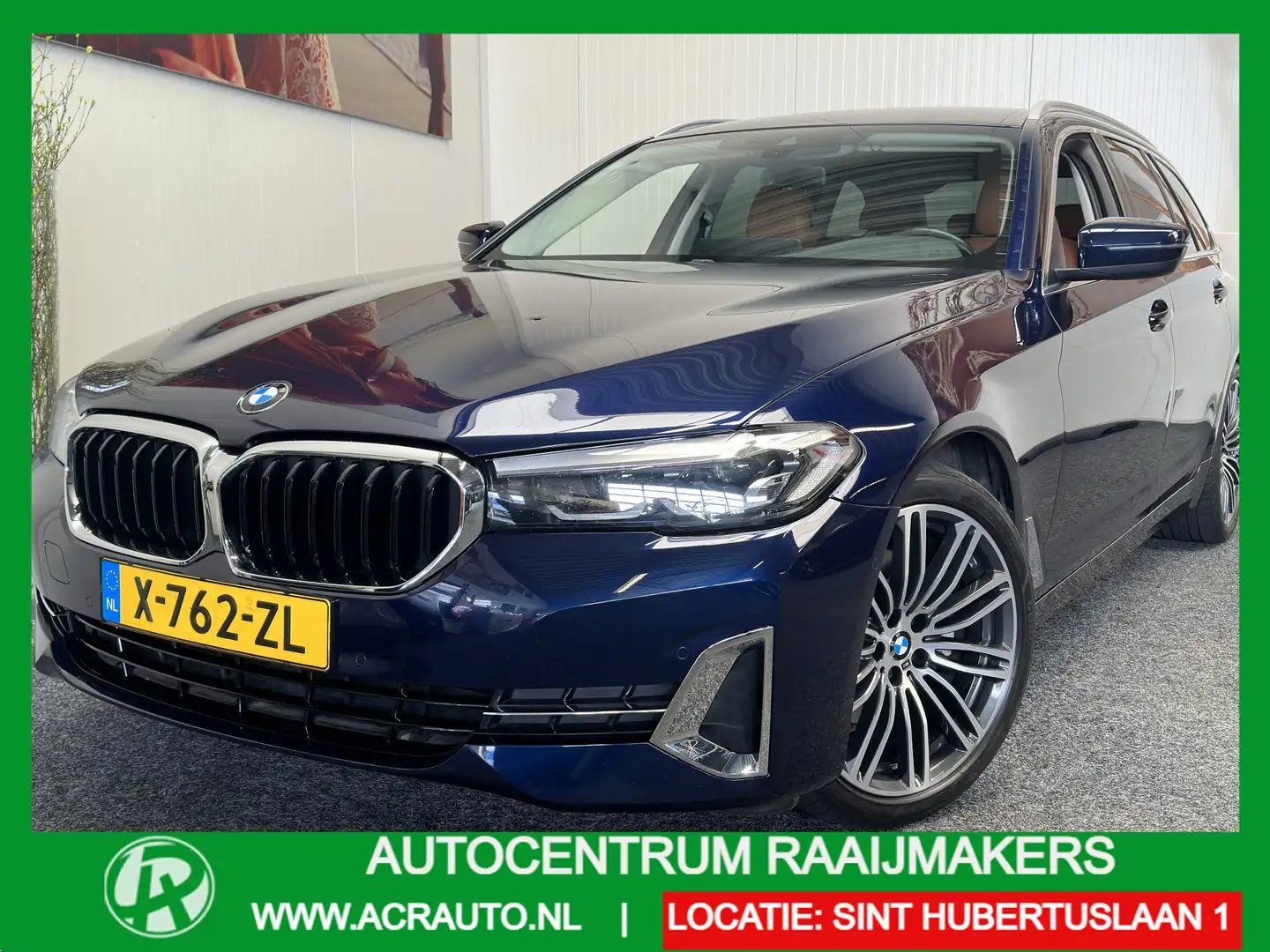 BMW 518 5-SERIE TOURING DIESEL HYBRIDE HIGH EXECUTIVE AUTO Blauw - 1