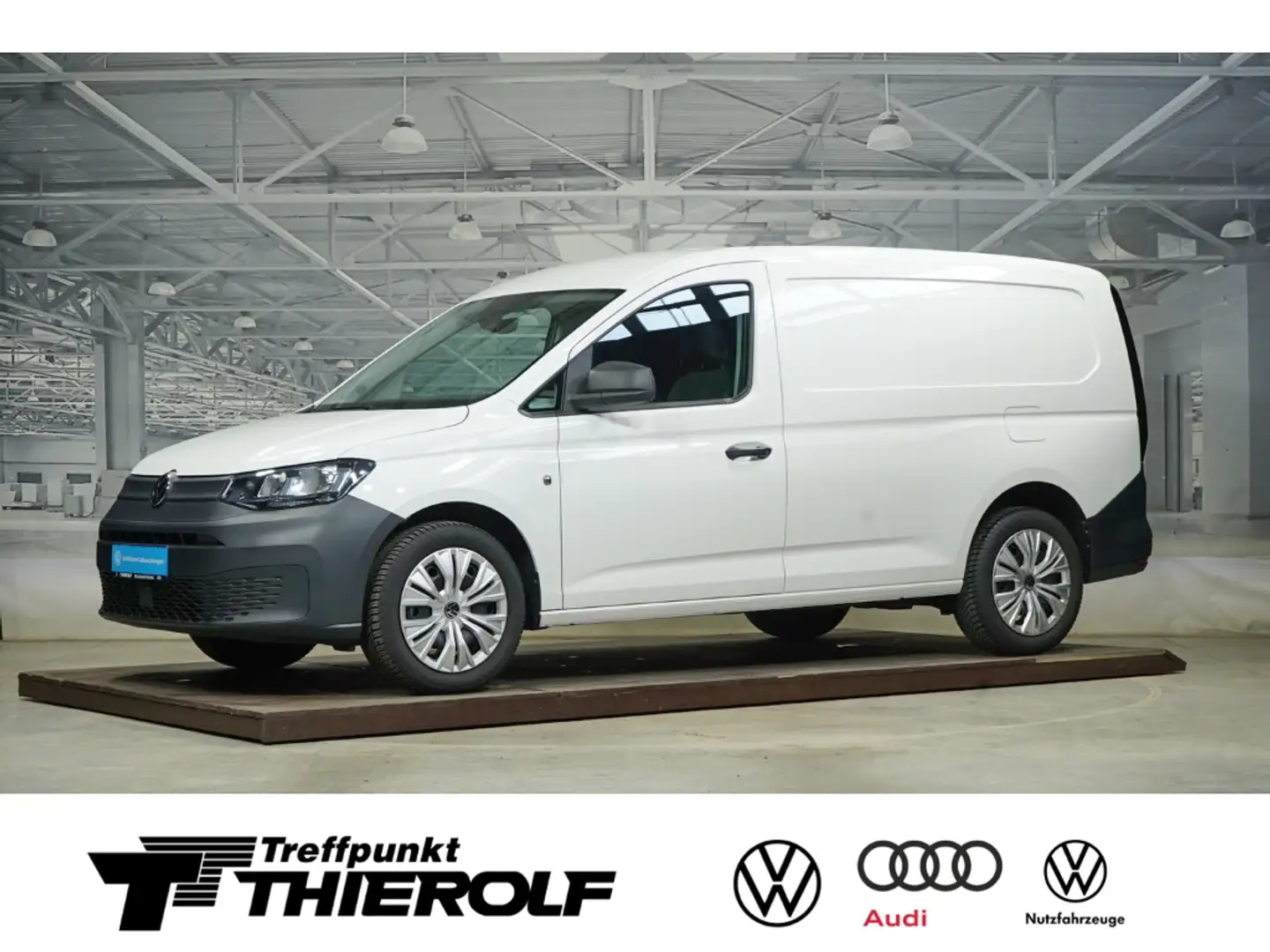 Volkswagen Caddy Cargo 2.0 TDI ACC PDC Trennwand Weiß - 1