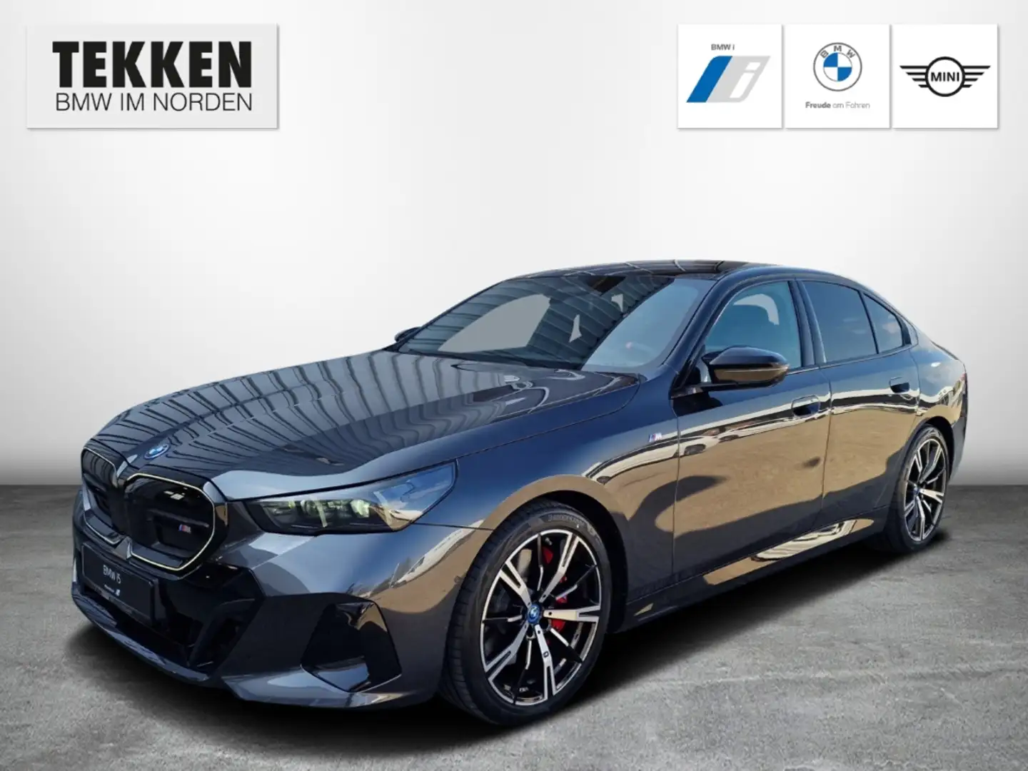 BMW i5 M60xDrive AHK/ACC/Panorama/IconicGlow/Autobahnassi Gris - 1