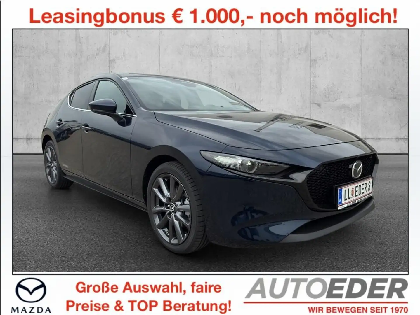 Mazda 3 Mazda3 e-Skyactiv-G140 Exclusive-Line Aut. Blau - 1