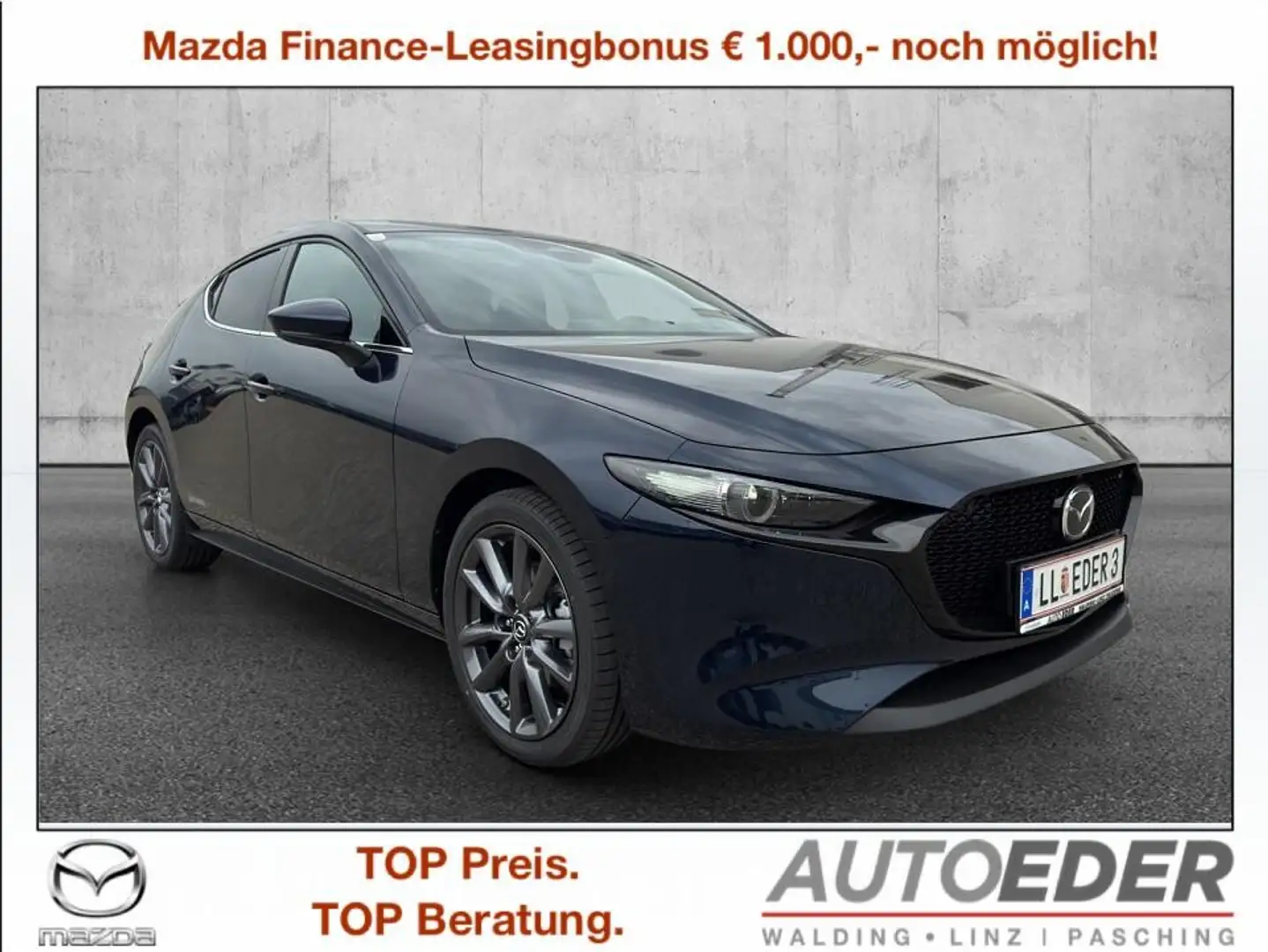 Mazda 3 Mazda3 e-Skyactiv-G140 Exclusive-Line Aut. Blau - 1