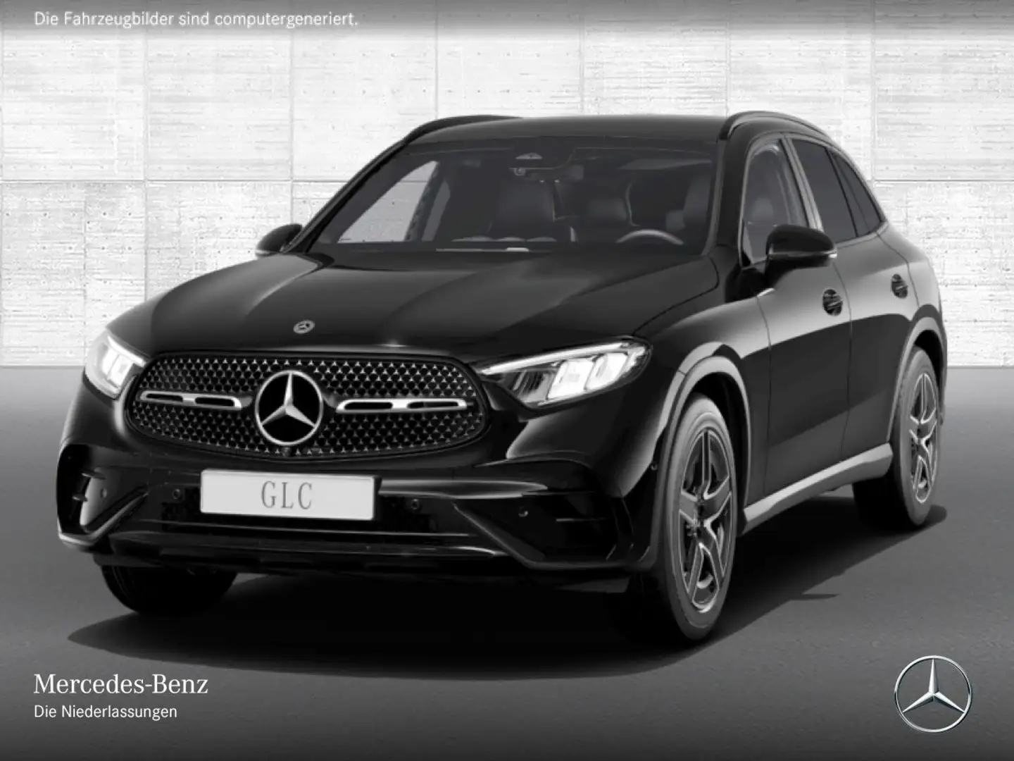 Mercedes-Benz GLC 200 4M AMG+NIGHT+AHK+LED+KAMERA+TOTW+KEYLESS Schwarz - 2