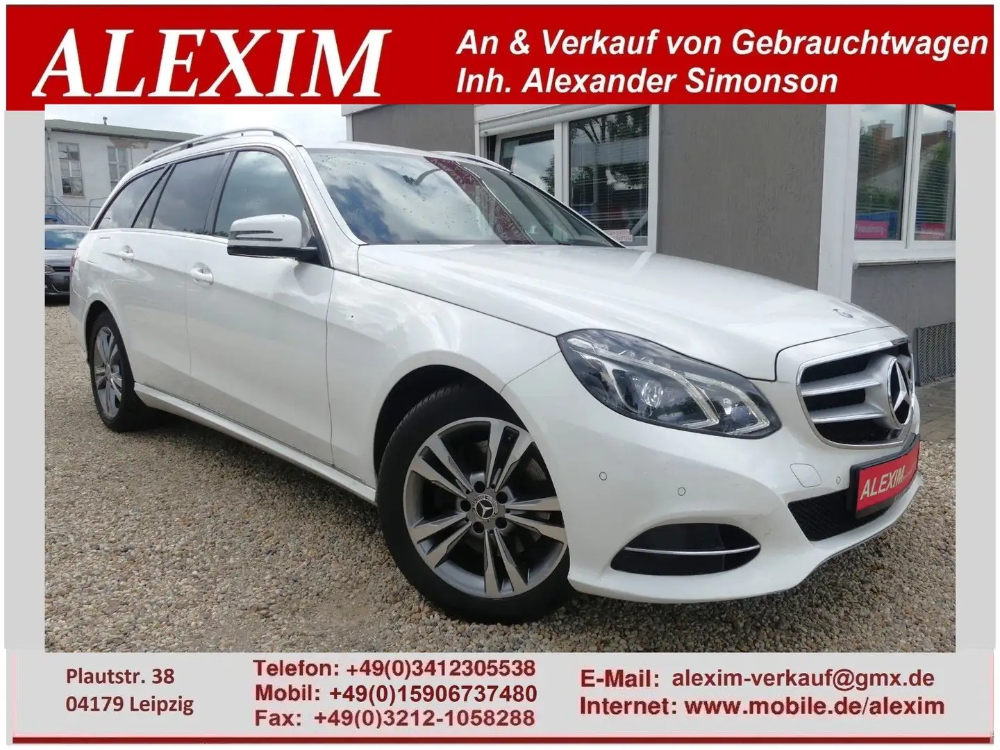 Mercedes-Benz E 300 E300 CDi T/Avantgarde/DAB/LED/Teilleder/Navi Alb - 1
