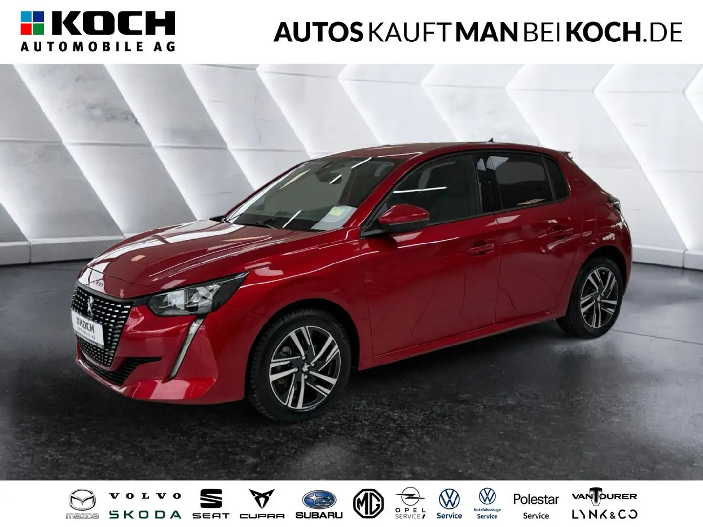 Peugeot 208 1.2 PureTech 100 Allure (EURO 6d) Bluetooth Rot - 1