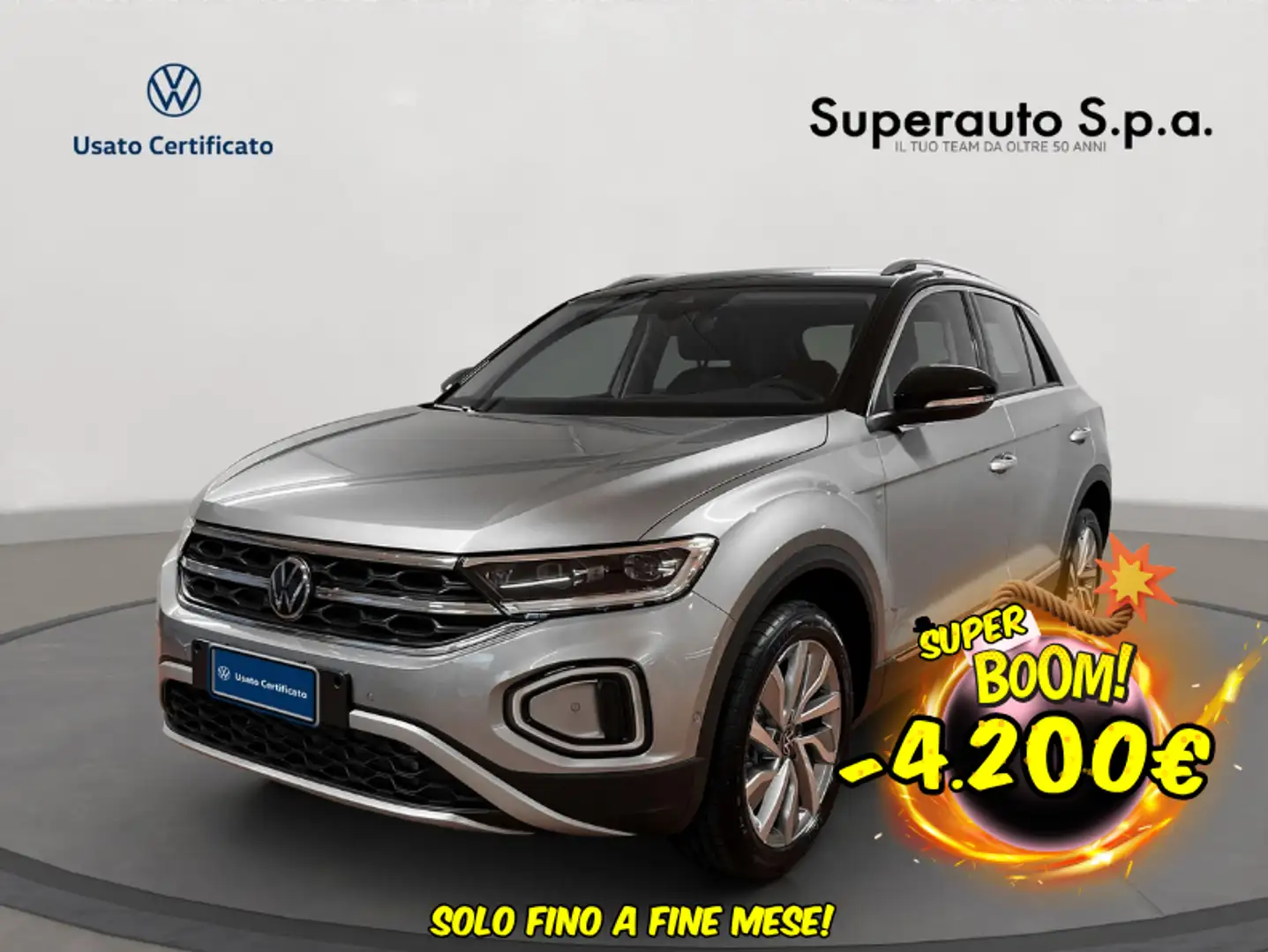 Volkswagen T-Roc 2.0 TDI SCR 150 CV DSG Style Grigio - 1