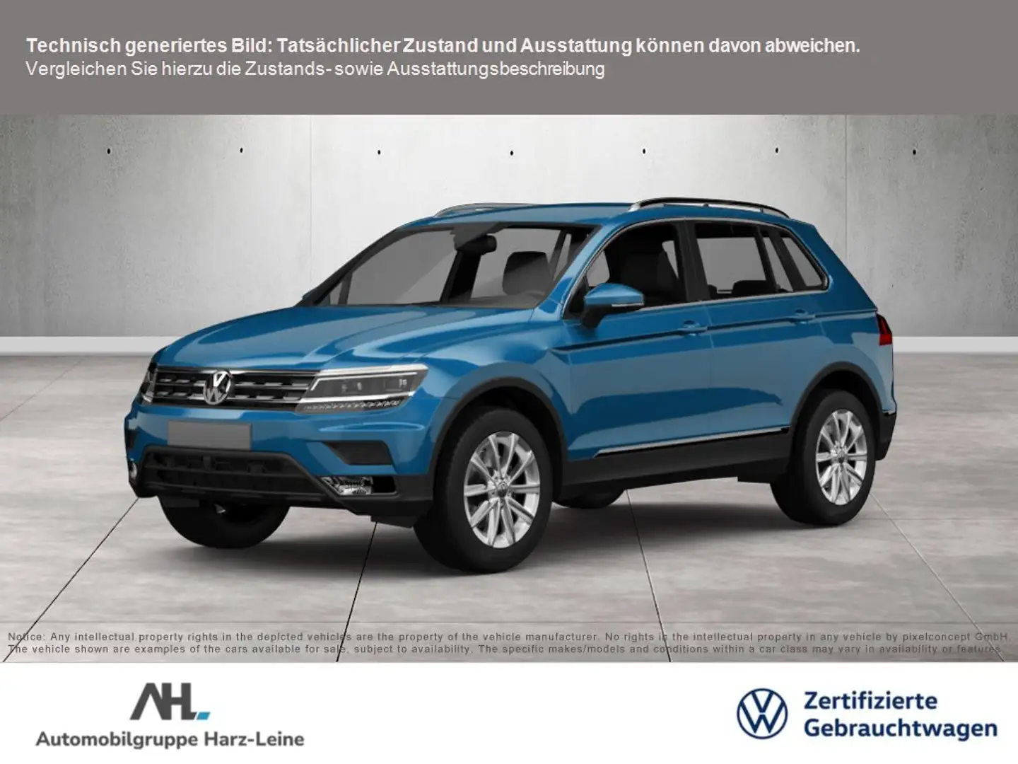 Volkswagen Tiguan 2.0 TDI Comfortline Navi AHK SHZ Standhzg. Blauw - 1