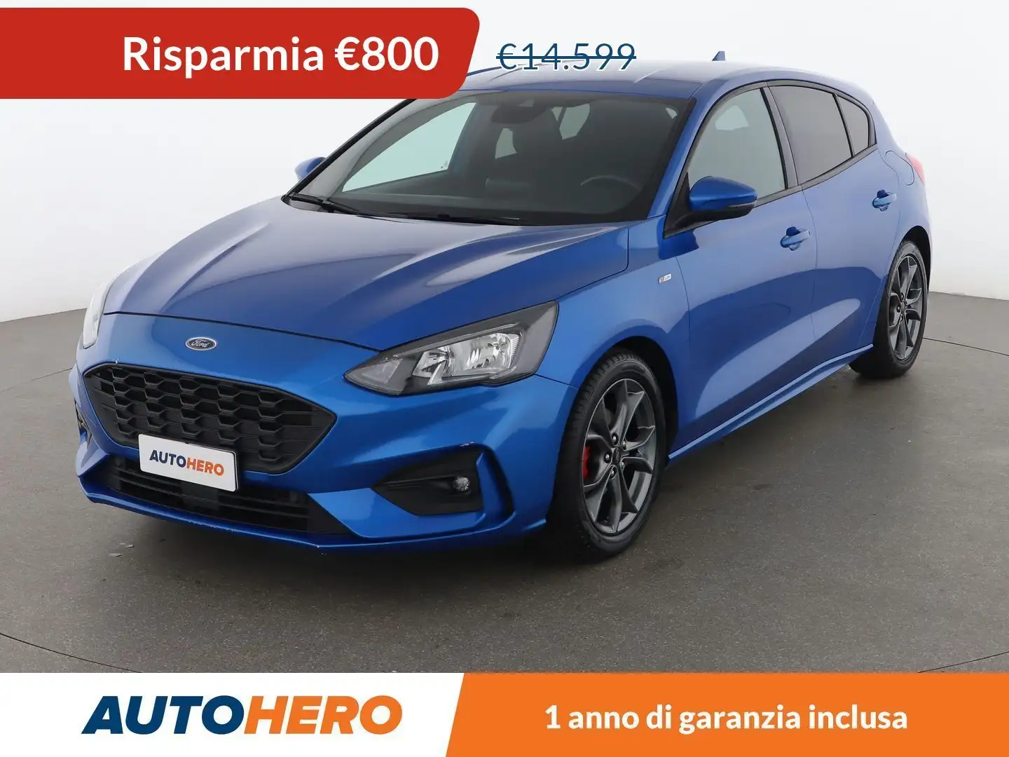 Ford Focus 1.0 EcoBoost ST-Line 125 CV Blu/Azzurro - 1
