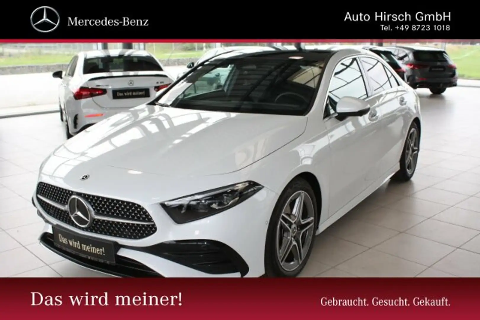 Mercedes-Benz A 220 A 220 d Limousine AMG+Pano-Dach+MULTIBEAM+360°+ Weiß - 1