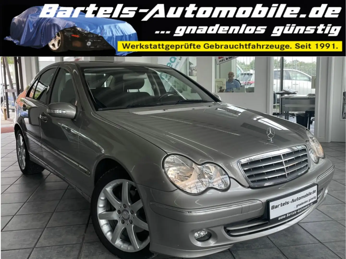 Mercedes-Benz C 180 K Elegance, Klimaautom., Sitzheizung Szary - 1