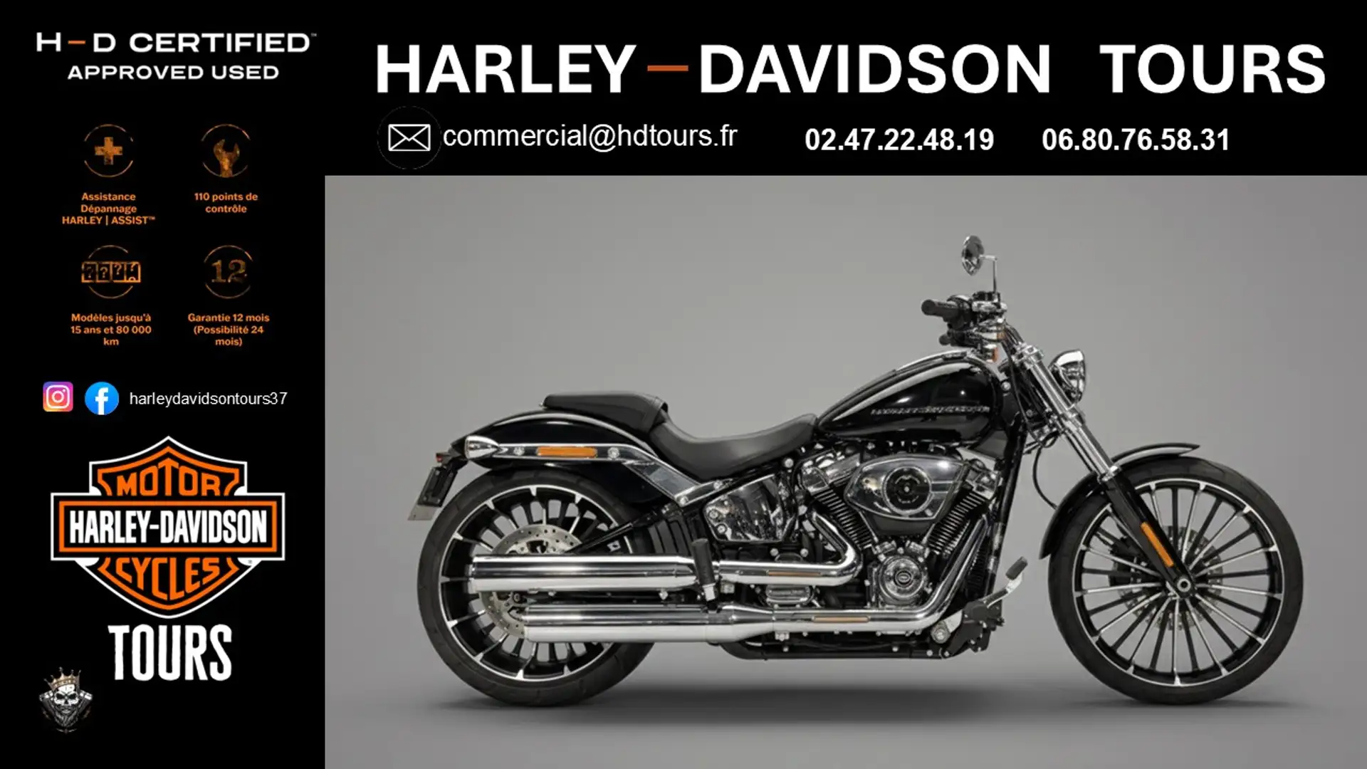 Harley-Davidson Breakout Negro - 1