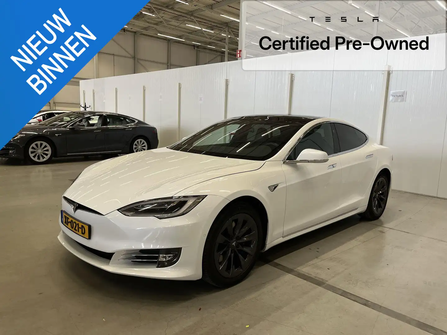 Tesla Model S 75D / Gecertificeerde Occasion / 21" Sonic Carbon Blanc - 1