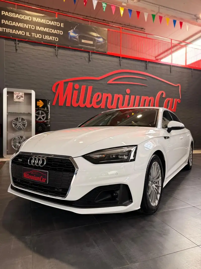 Audi A5 SPORTBACK 40 TDI S tronic quattro  chilometri cer Weiß - 1