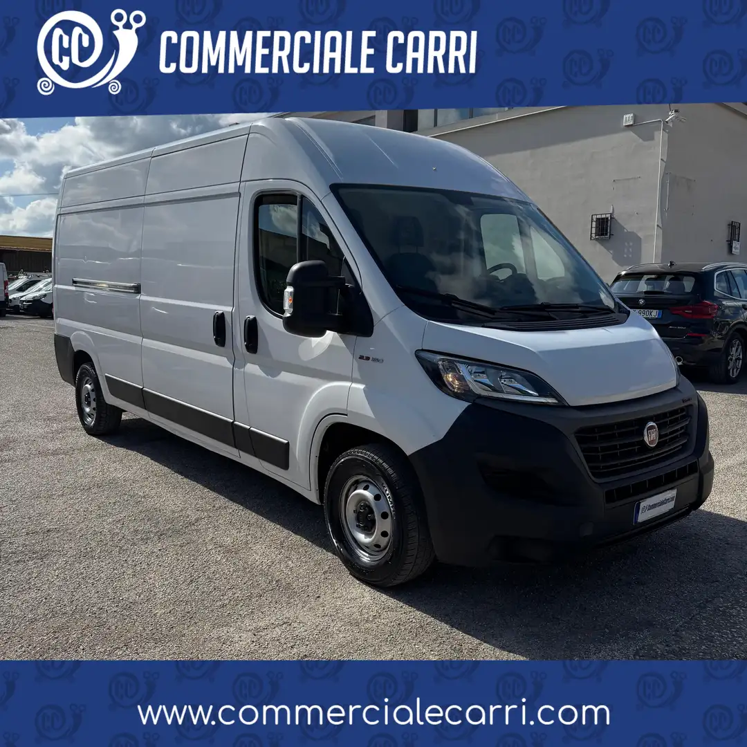 Fiat Ducato 35 LH2 2.3MJ FURGONE PASSO LUNGO TETTO ALTO 3POSTI Bílá - 1