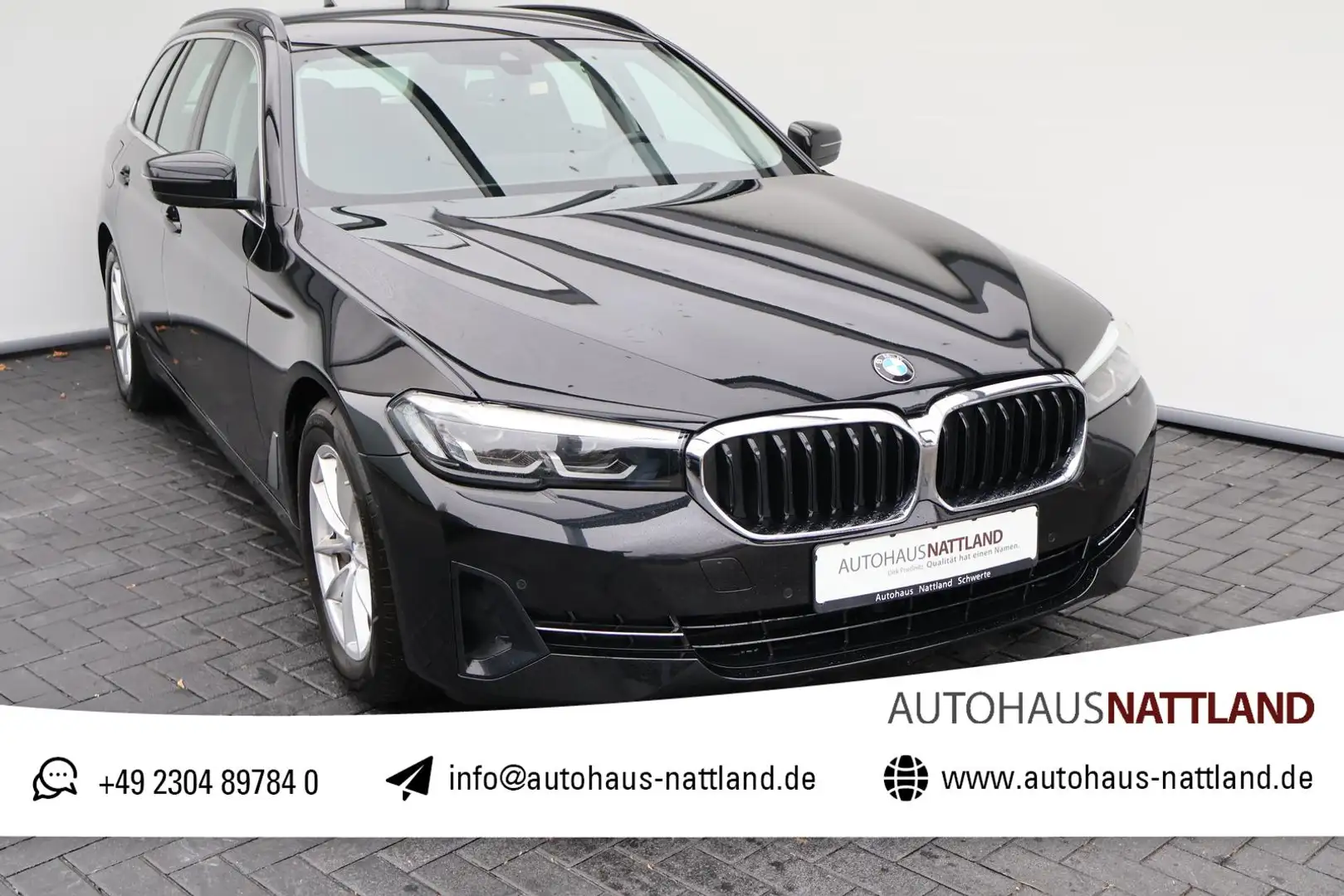 BMW 530 d Touring RFK Navi LED AHK DAB 1.Hd. Noir - 1