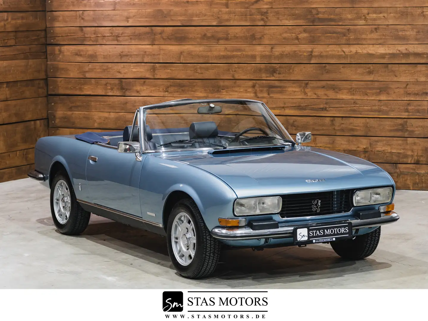 Peugeot 504 CABRIO 2.7 V6*H-ZULASSUNG*RESTAURIERT*DEUTSCH Modrá - 1