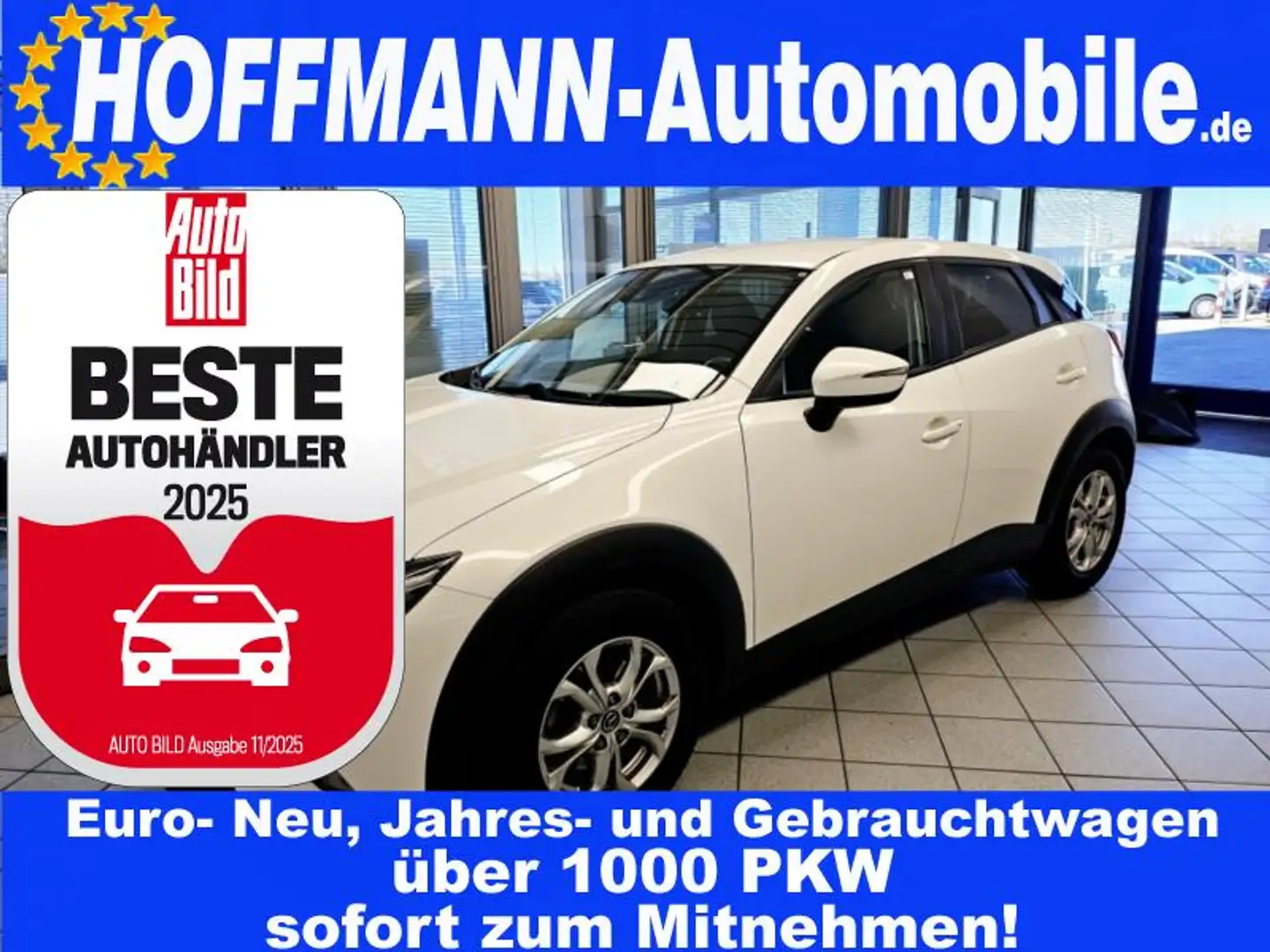 Mazda CX-3 AHK,Sitzheizung,PDC,Klimaautomatik Білий - 1