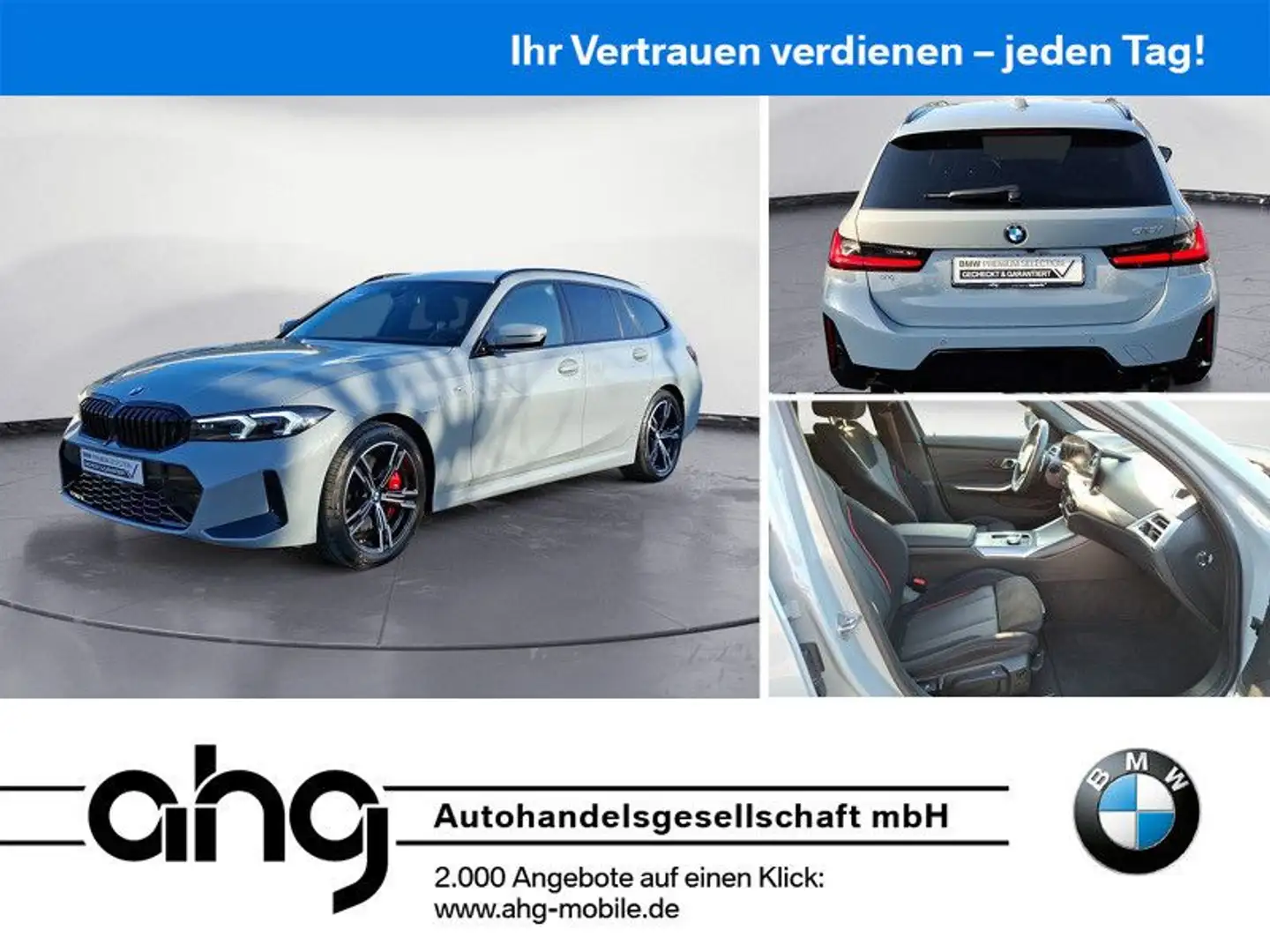 BMW 318 i Touring M Sport Aut. M Sport Pro Grau - 1