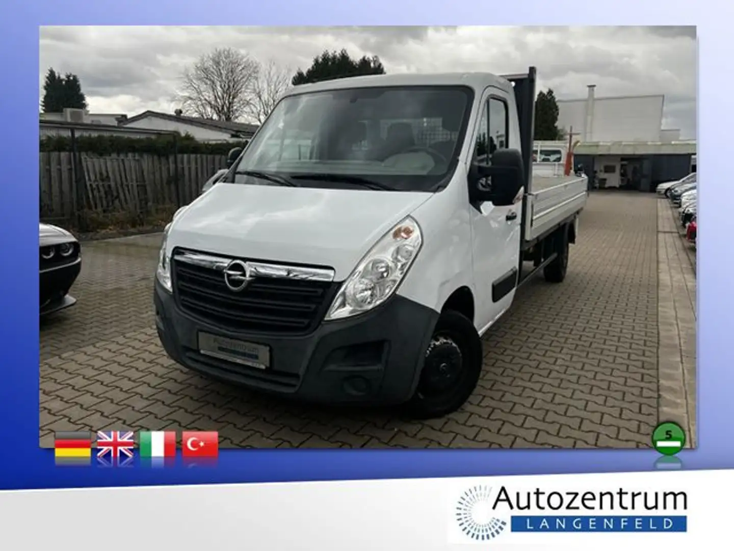 Opel Movano B 2.3 CDTI Pritsche L3H1 3,5t *KLIMA*AHK* Beyaz - 1