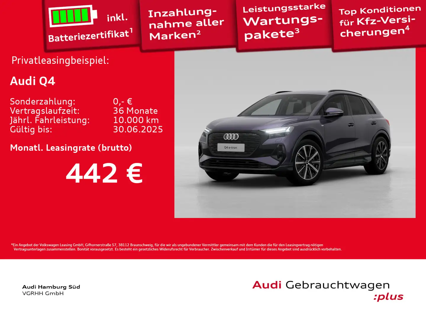 Audi 45 e-tron qu. S LINE/WÄRMEPUMPE/LM20/AHK Violett - 1