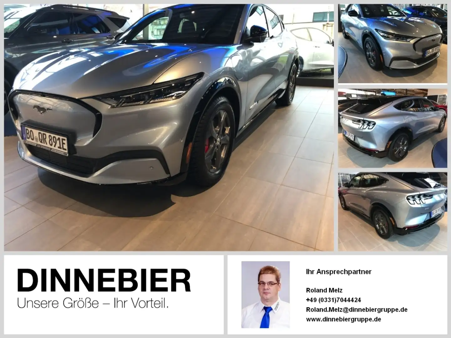 Ford Mustang Mach-E AWD Glasdach+LED+360°Kamera Bleu - 1