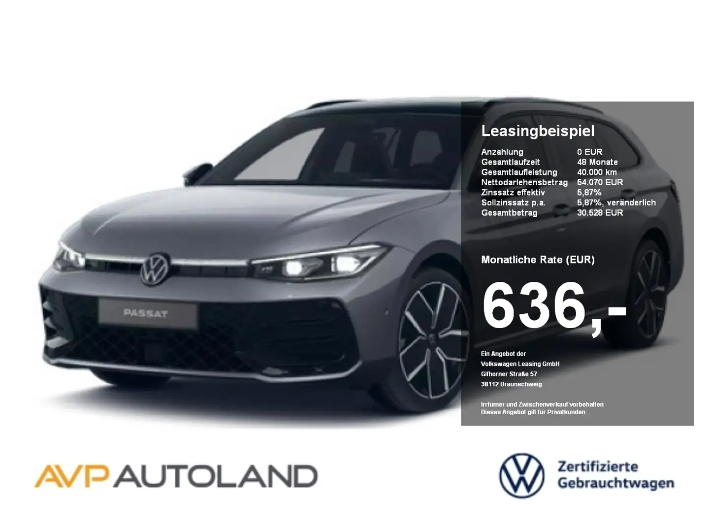 Volkswagen Passat Variant 2.0 TDI DSG 4MOTION R-Line | AHK Grau - 1