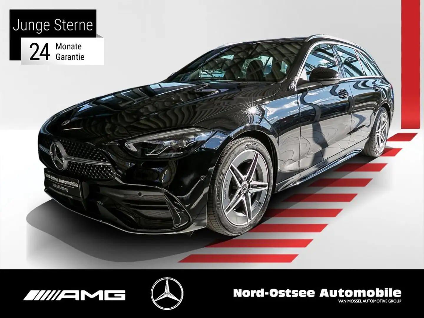 Mercedes-Benz C 220 T d AMG AMBIENTE NAVI KAMERA KEYLESS Schwarz - 1