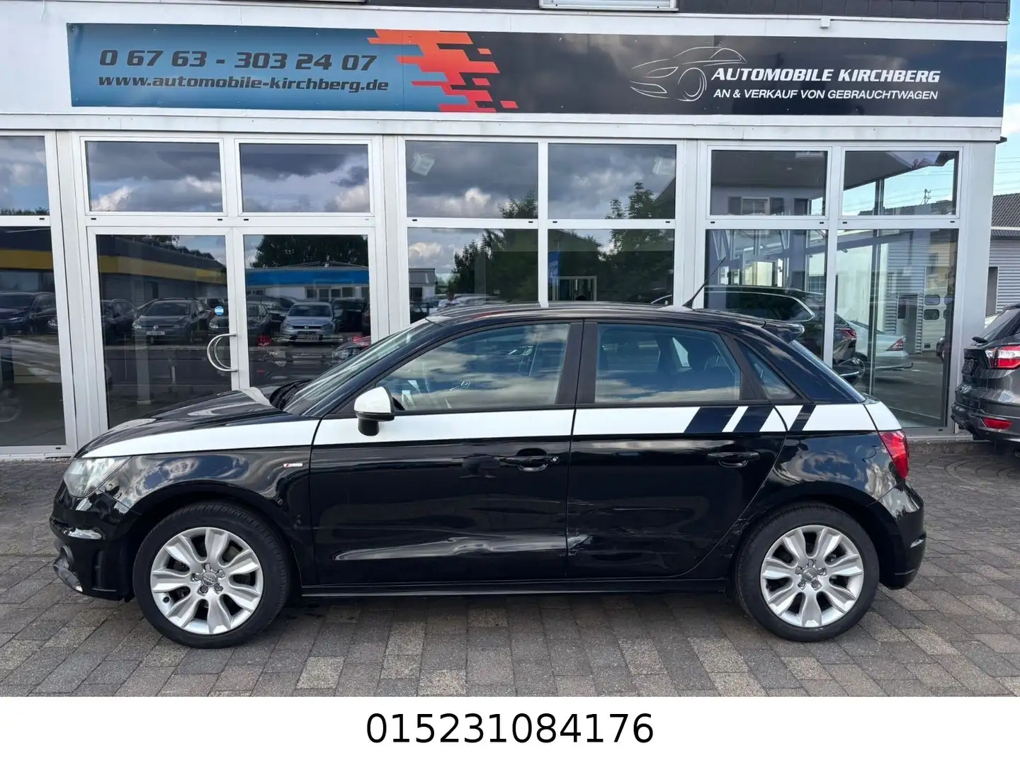 Audi A1 Sportback Exterieur-Paket S line+Teilleder+ Noir - 2