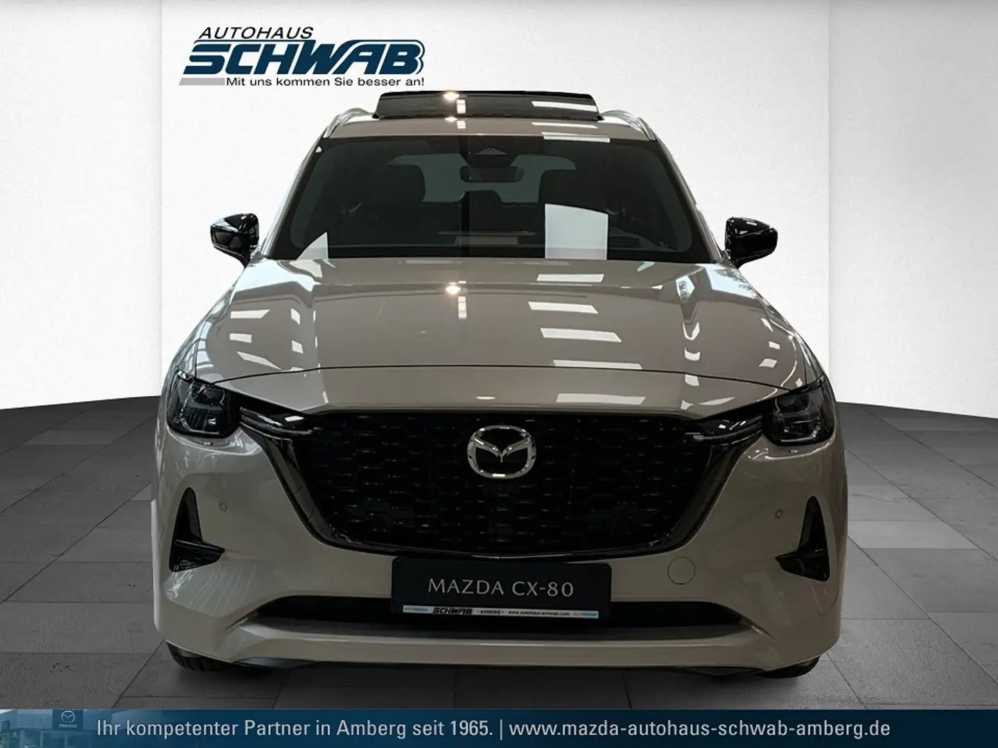 Mazda CX-80 2.5L e-SKYACTIV PHEV 327ps AWD Homura Plus Mazda C Beżowy - 2