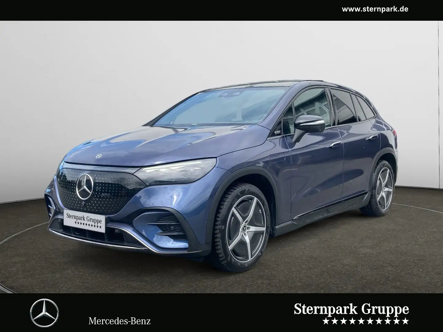 Mercedes-Benz EQE SUV EQE 350+ SUV AMG'Premium'Night'Pan'AHK'Leder'HAL Blauw - 1