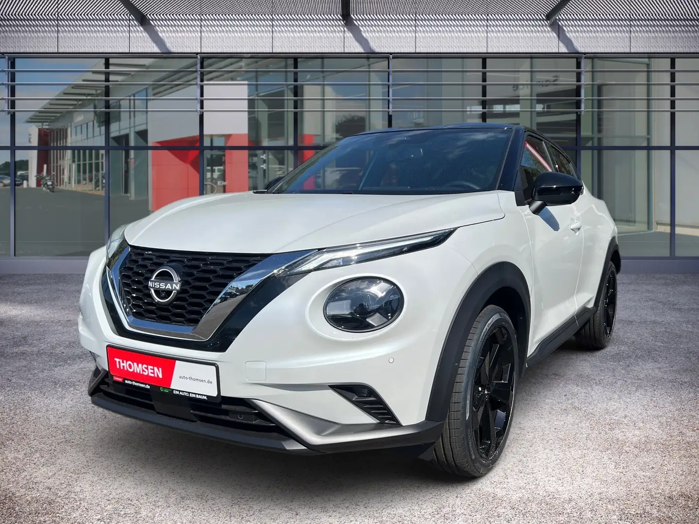 Nissan Juke 1.0 DIG-T 114 PS 7DCT TEKNA LED, 360K Weiß - 2