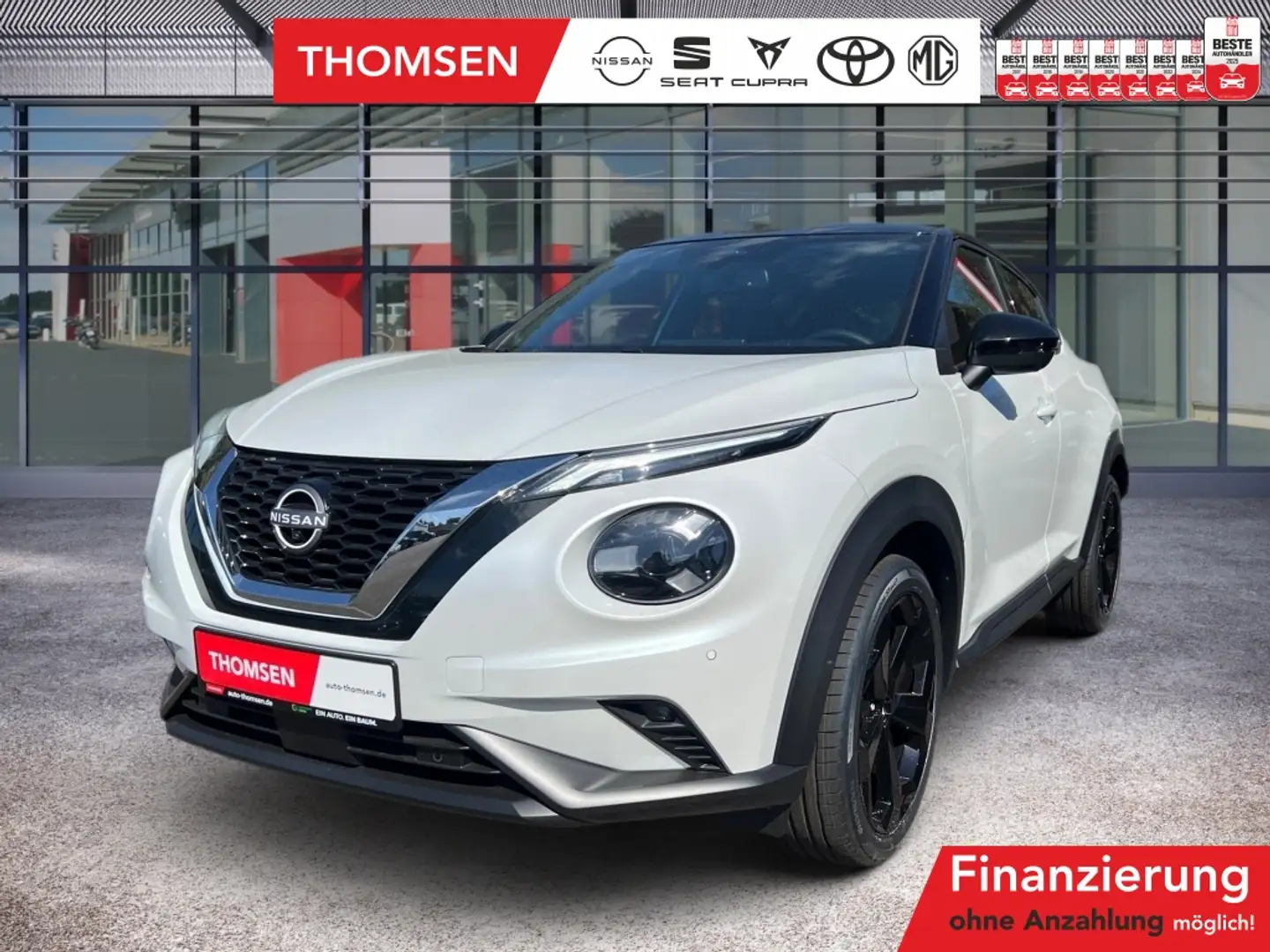 Nissan Juke 1.0 DIG-T 114 PS 7DCT TEKNA LED, 360K Weiß - 1