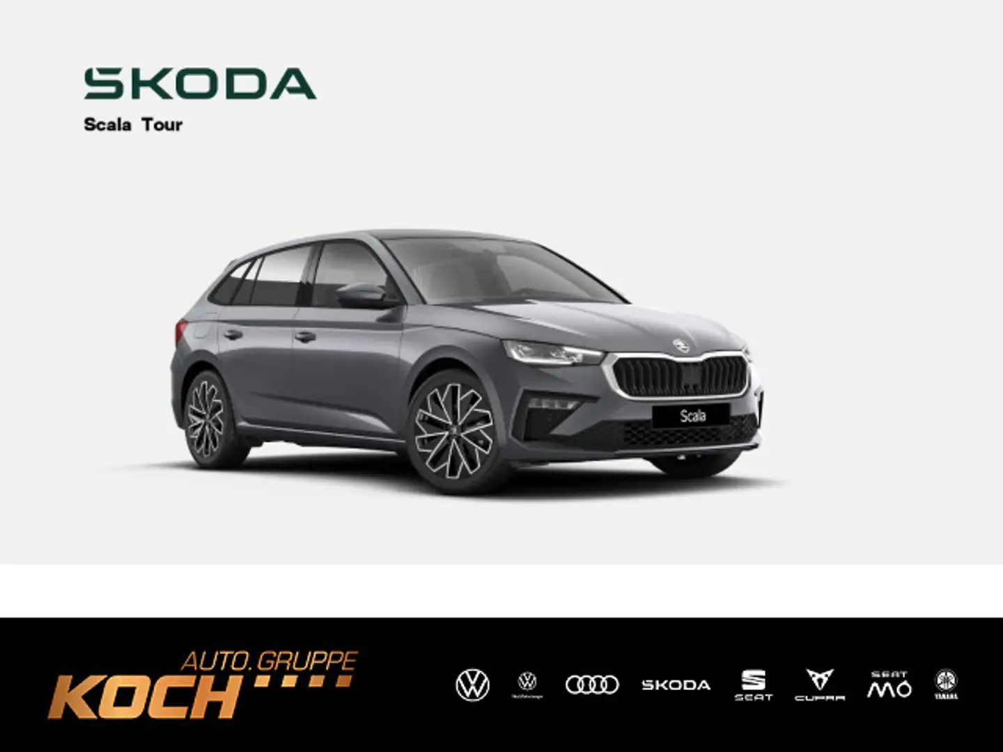 Skoda Scala Tour 1.0 TSI*NAVI*AHK*ACC*LED*RFK* Grijs - 1