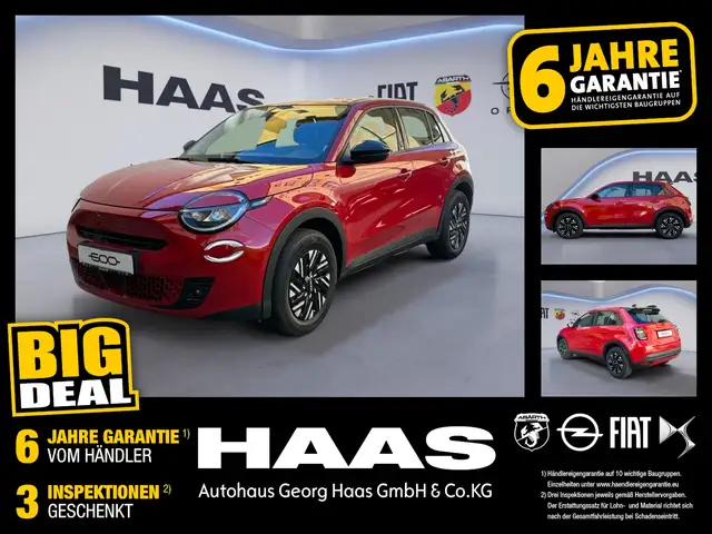 Fiat 600 Apple Carplay, Tempomat, Bluetooth uvm